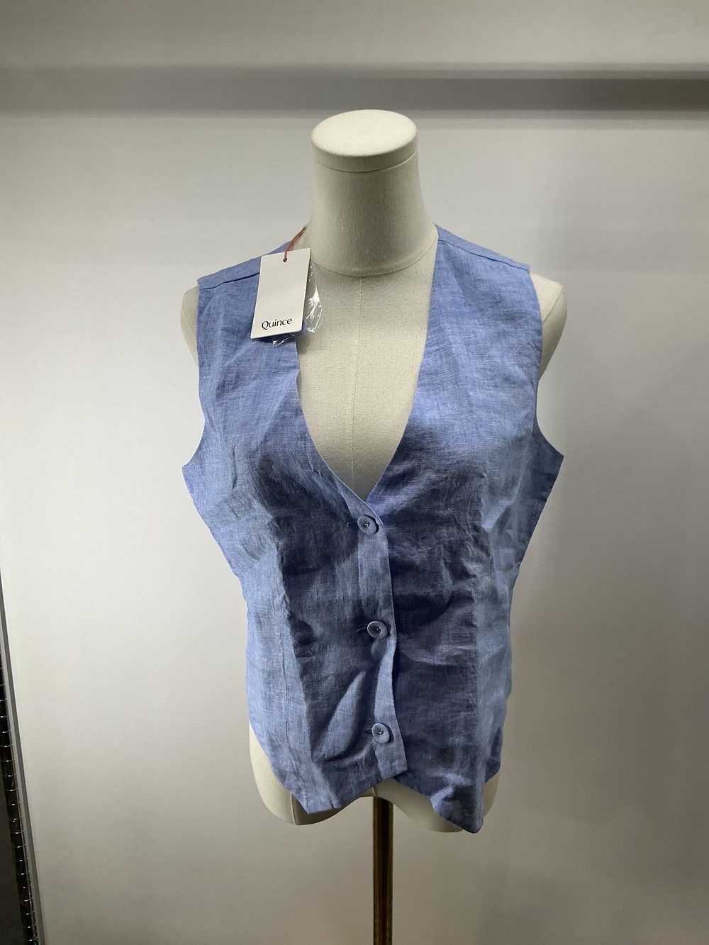100% European Linen Vest